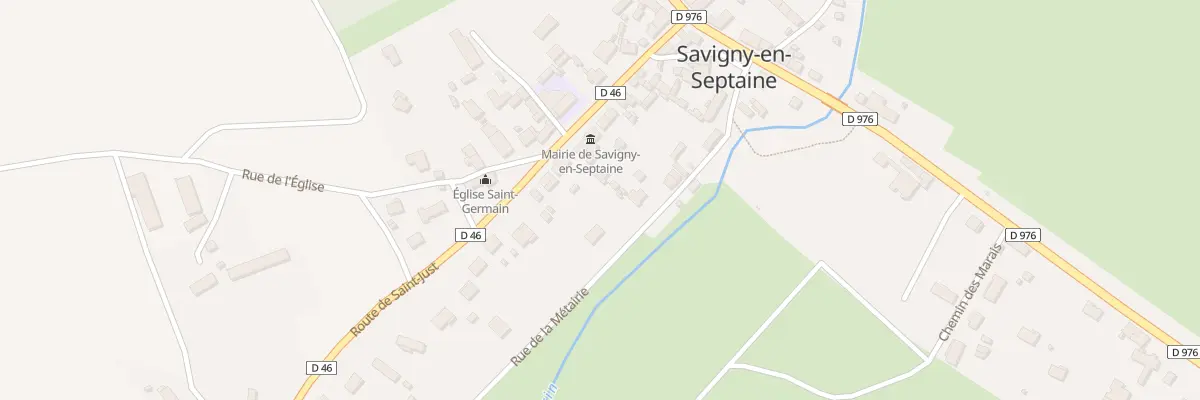 Plan du 15 Rte de Saint Just à Savigny-en-Septaine