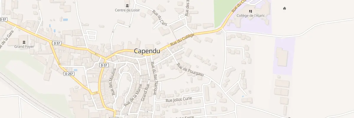 Plan du 3 Rue du Pourgaso à Capendu