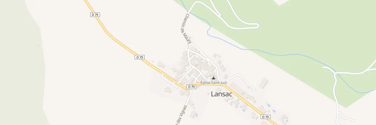 Plan du 13 Village à Lansac