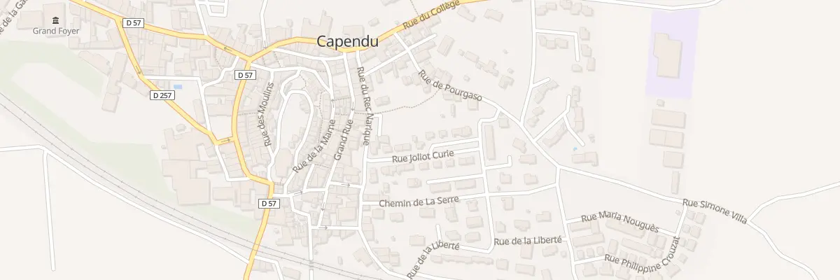 Plan du 9 Rue Joliot Curie à Capendu