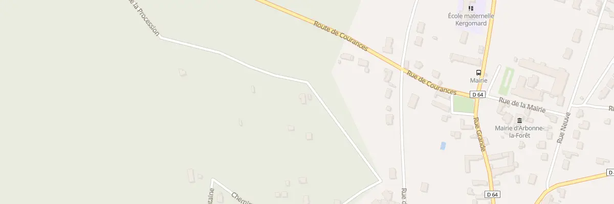 Plan du 68 Che de l’Aiguillon à Arbonne-la-Forêt
