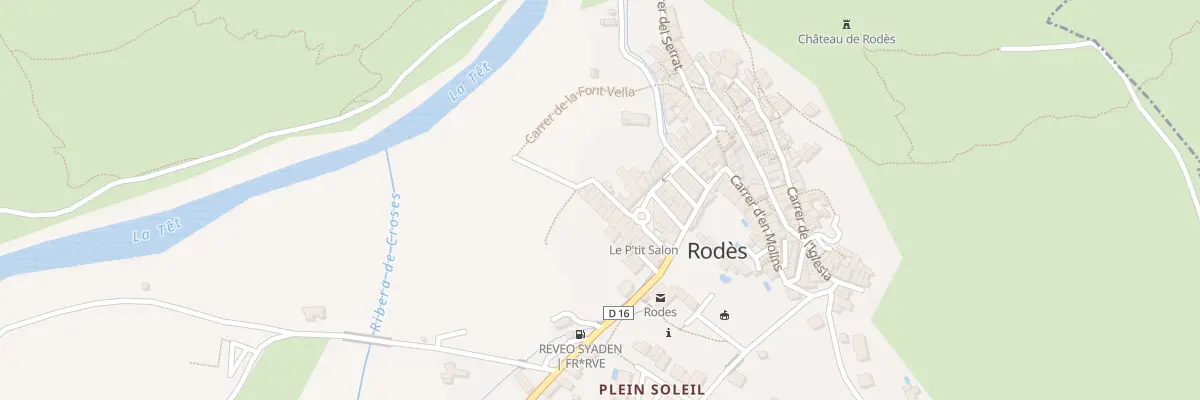 Plan du 186 Le Village à Rodès