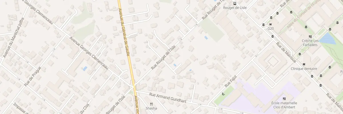 Plan du 77 Rue Rouget de l’Isle à Noisy-le-Grand