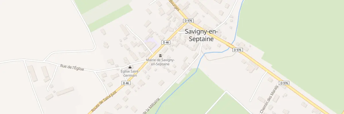 Plan du 9 Rte de Saint Just à Savigny-en-Septaine