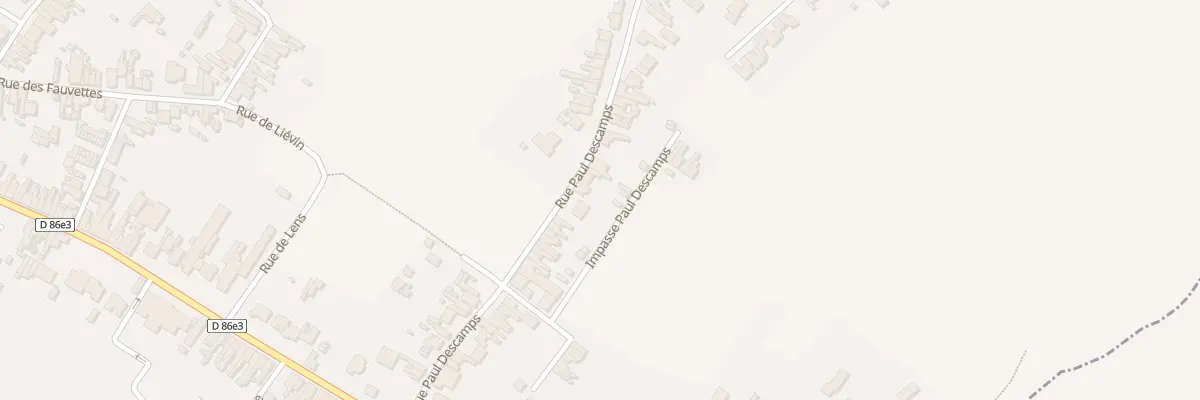 Plan du 228 Rue Paul Descamps à Bruay-la-Buissière