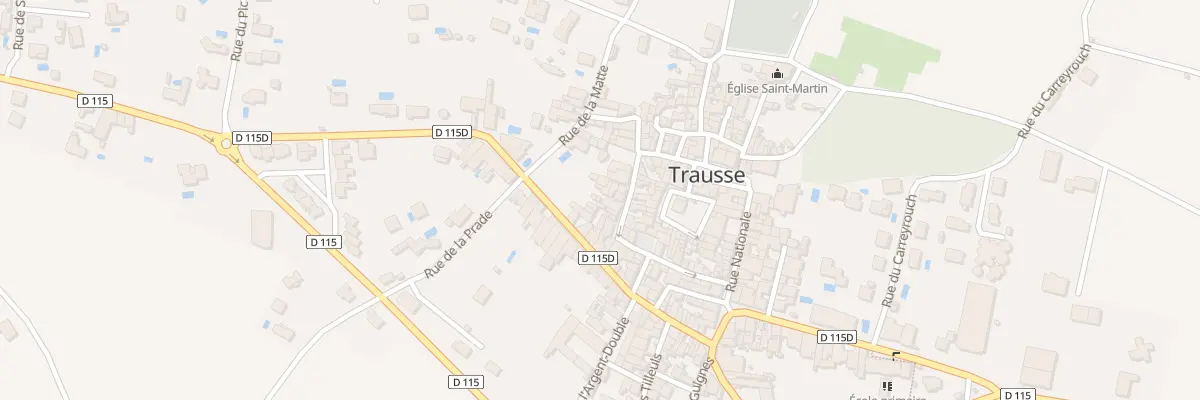 Plan du 33 Rue des Remparts à Trausse
