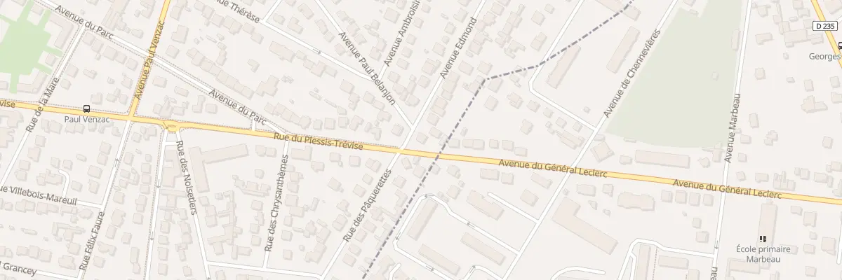 Plan du 95 Rue de Plessis Trevise à Champigny-sur-Marne