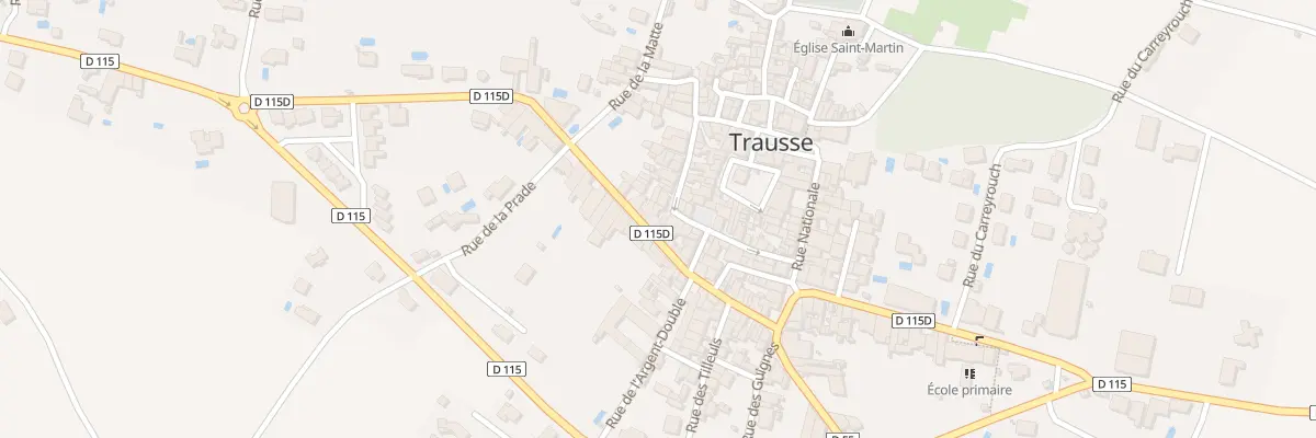 Plan du 23 Rue de la Montagne Noire à Trausse