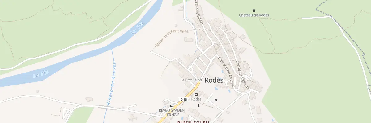 Plan du 2 Cae de la Font Vella à Rodès