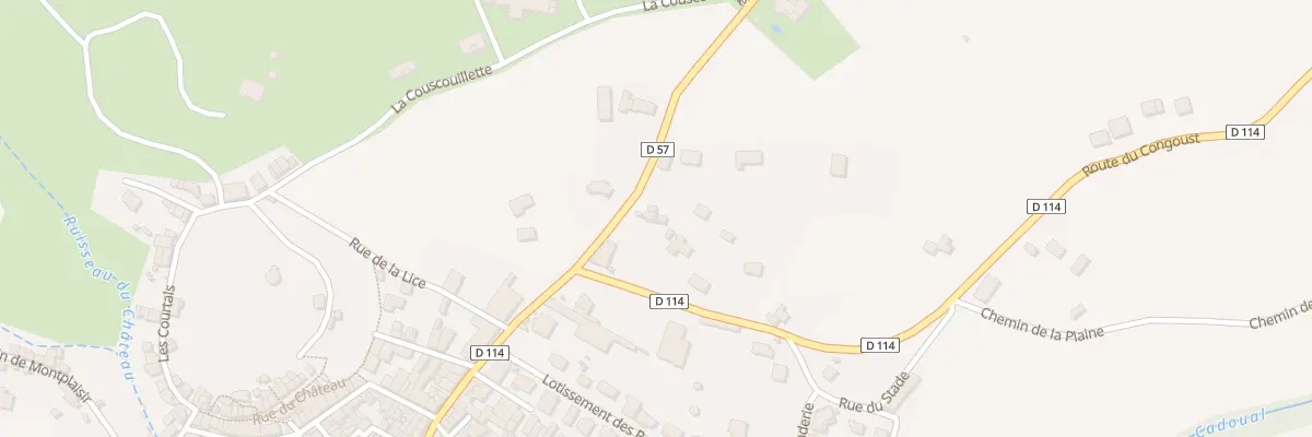 Plan du 2 Rte de L’ Alaric Montlaur à Val-de-Dagne