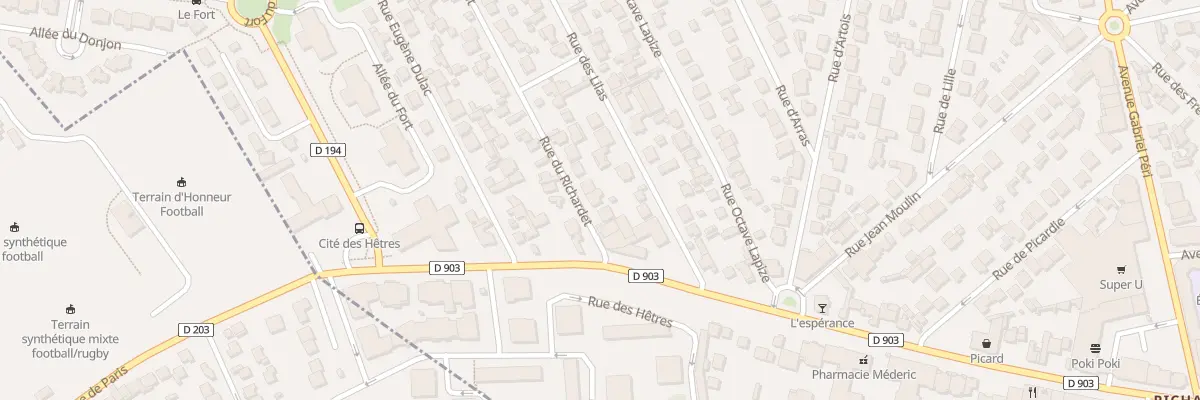 Plan du 6 Rue du Richardet à Noisy-le-Grand
