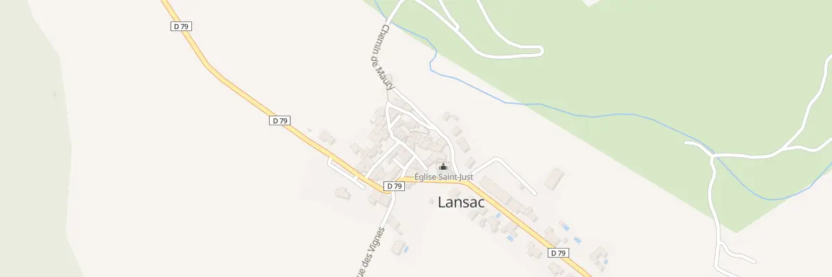 Plan du 20 Village à Lansac