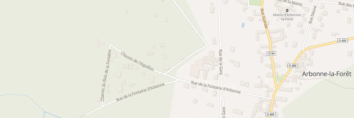Plan du 2 Che de l’Aiguillon à Arbonne-la-Forêt
