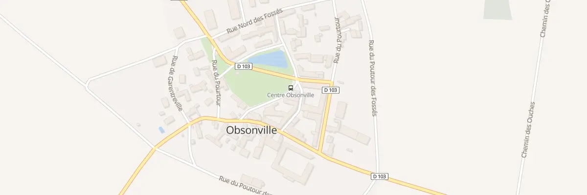 Plan du 1B Pl du Centre à Obsonville
