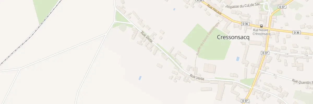 Plan du 23 Rue Verte à Cressonsacq