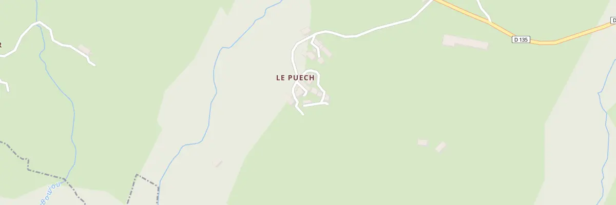 Plan du 6008 Le Puech au Fau