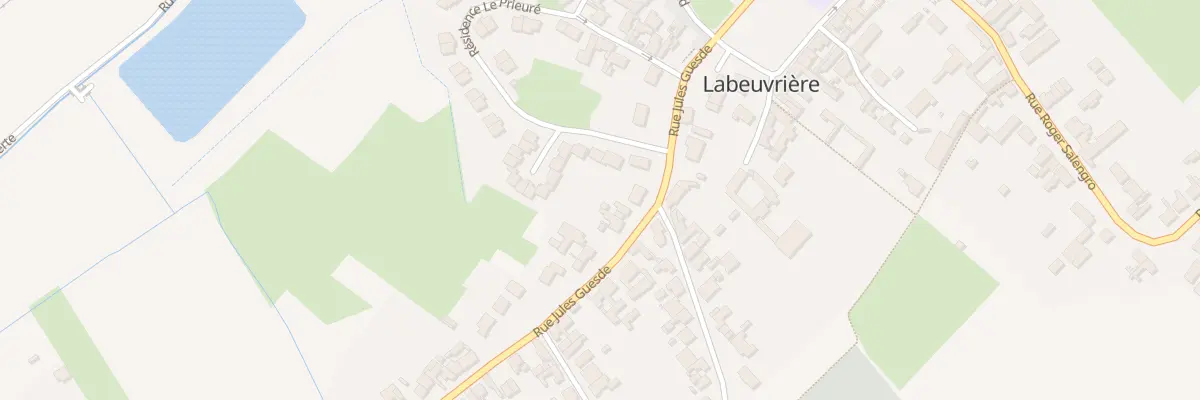 Plan du 8 Rue Jules Guesde à Labeuvrière