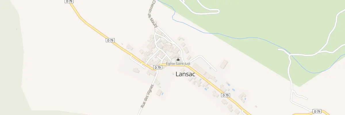 Plan de Pl de la République à Lansac