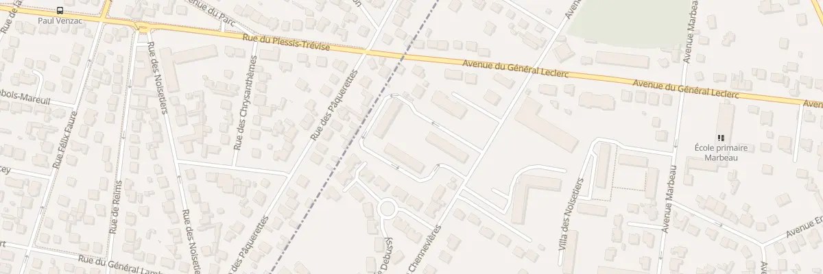 Plan du 1 Vla des Pins au Plessis-Trévise