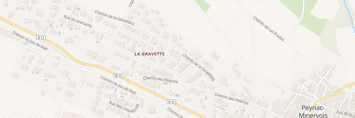 Plan du 386 La Gravette à Peyriac-Minervois