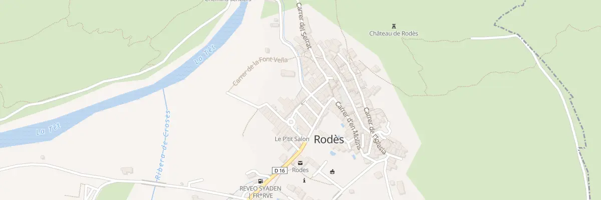 Plan du 176 Le Village à Rodès