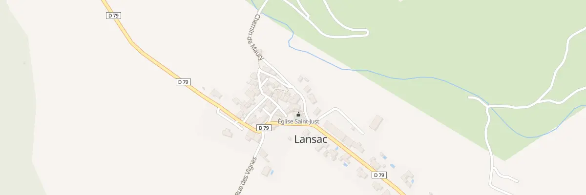 Plan du 32 Village à Lansac
