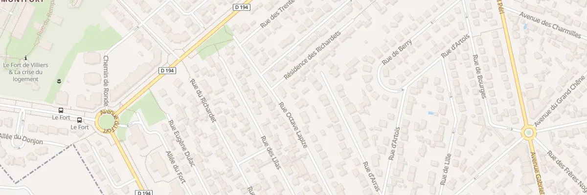 Plan du 24 Rue Octave Lapize à Noisy-le-Grand