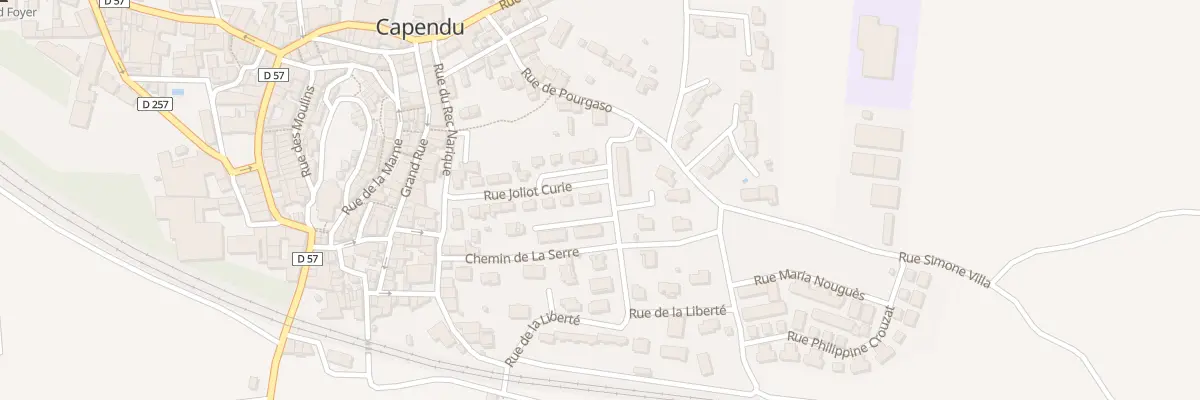 Plan du 18 Rue Joliot Curie à Capendu