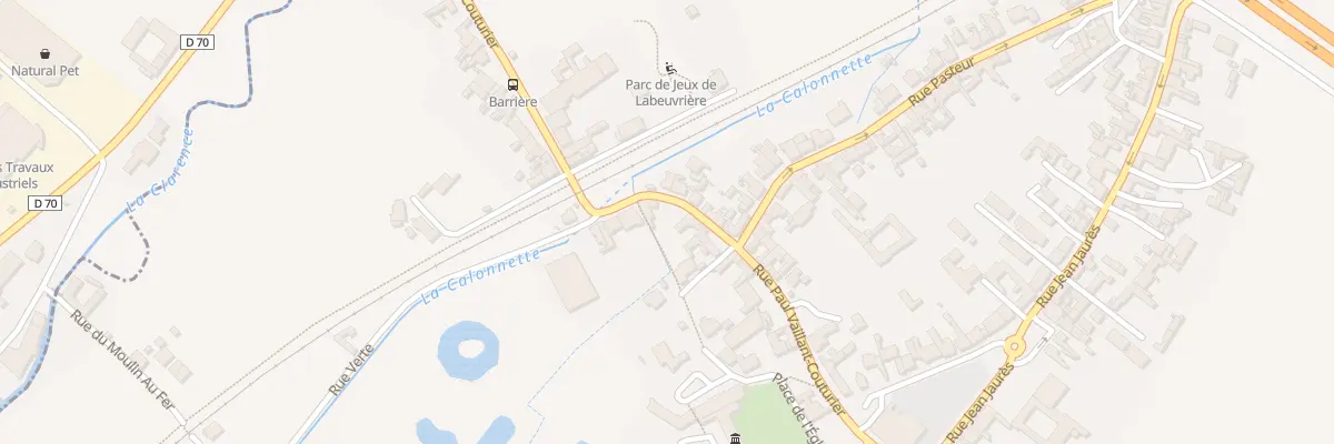 Plan du 289 Rue Paul Vaillant Couturier à Labeuvrière