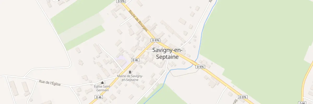 Plan du 1 Rue de la Place à Savigny-en-Septaine