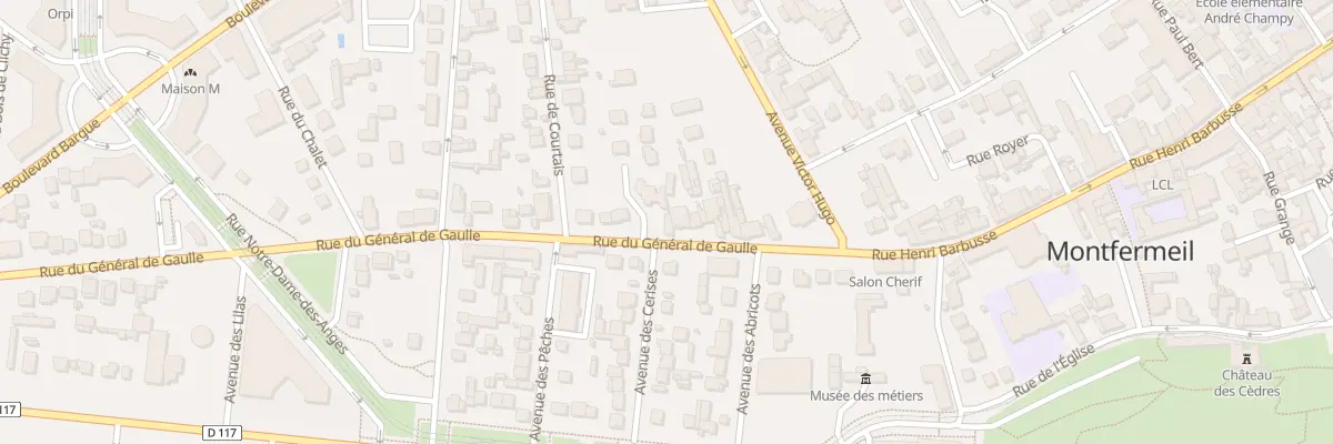 Plan du 16B Rue du Général de Gaulle à Montfermeil