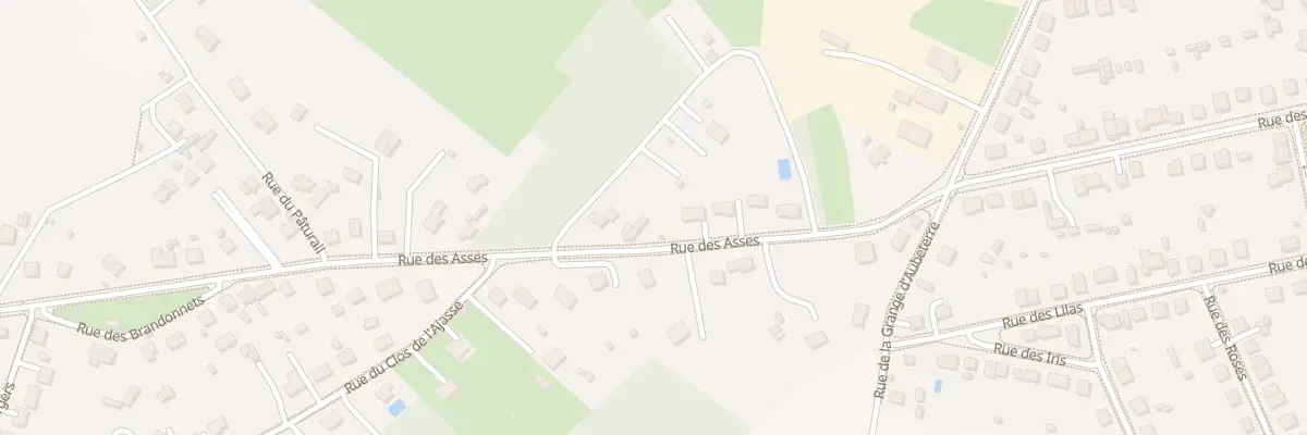 Plan du 61 Rue des Asses à Domérat