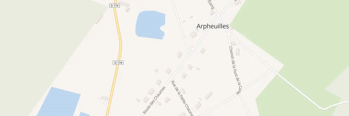 Plan du 376 Rte des Chaumes à Arpheuilles