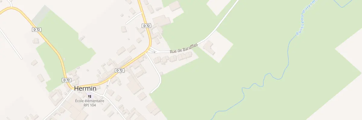 Plan du 74 Rue de Baraffles à Hermin