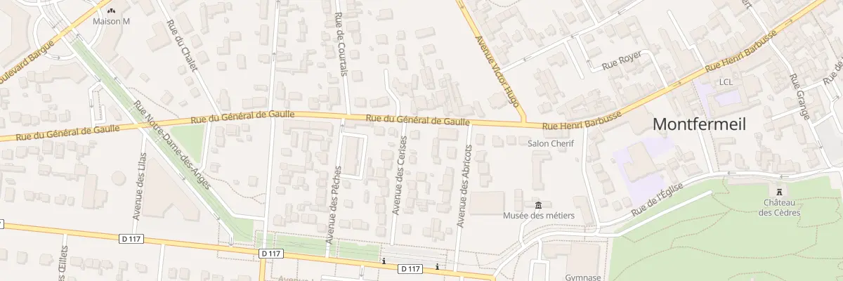Plan du 15 Rue du Général de Gaulle à Montfermeil