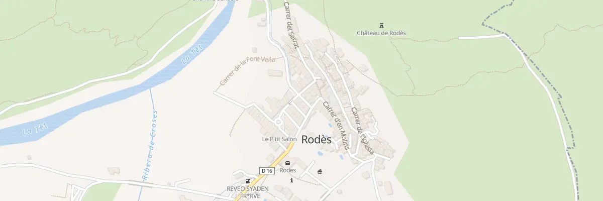 Plan du 172 Le Village à Rodès