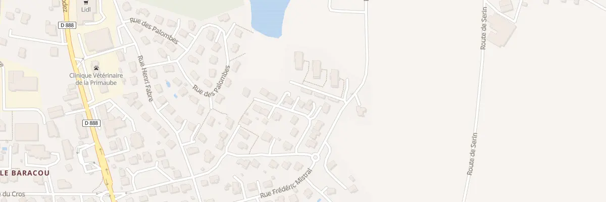 Plan du 38 Rue du Baracou à Luc-la-Primaube