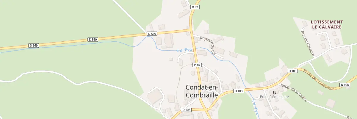 Plan du 5025 Le Bourg à Condat-en-Combraille