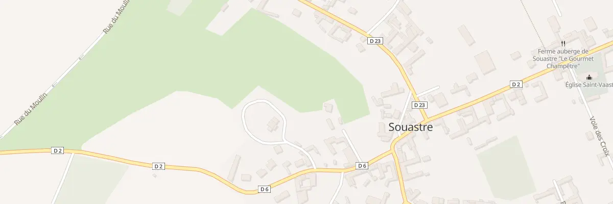 Plan du 1 Rue de Pas En Artois à Souastre