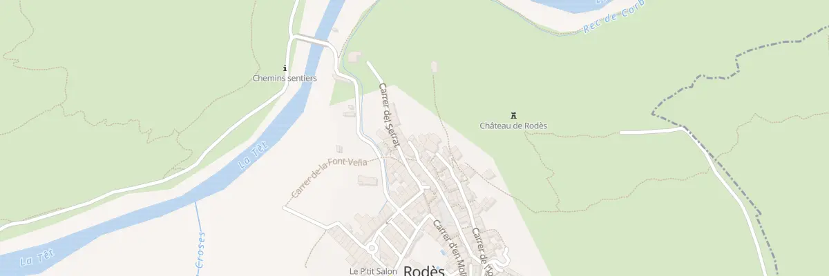 Plan du 6 Cae de la Roca Vera à Rodès