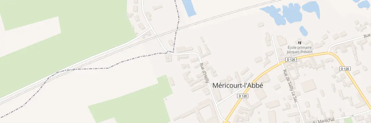 Plan du 7 Rue d’Heilly à Méricourt-l’Abbé