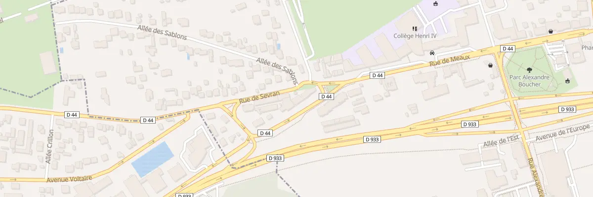 Plan du 21 Rue de Meaux à Vaujours