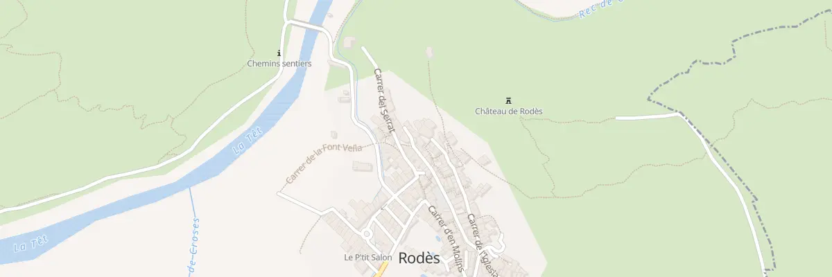 Plan du 138 Le Village à Rodès