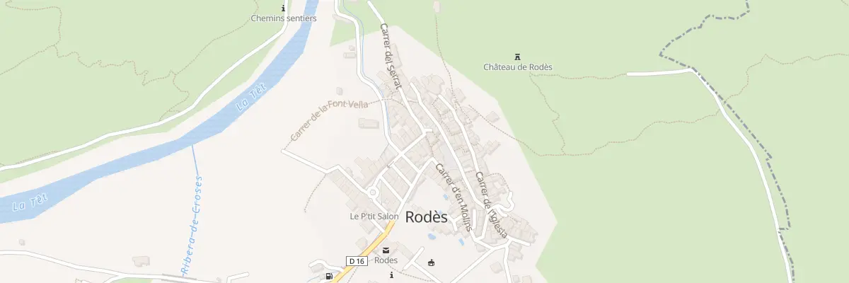 Plan du 14 Cae de Las Femades à Rodès