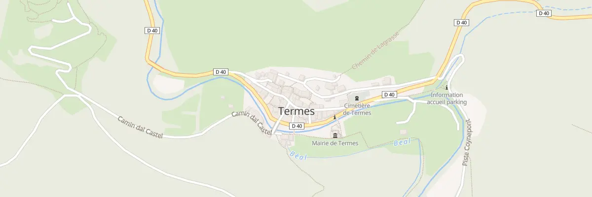 Plan du 5000 Cae Estreta à Termes