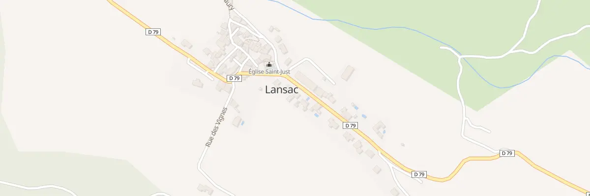 Plan du 45 La Clotte à Lansac