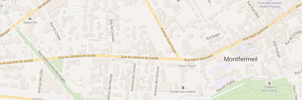 Plan du 8 Rue du Général de Gaulle à Montfermeil