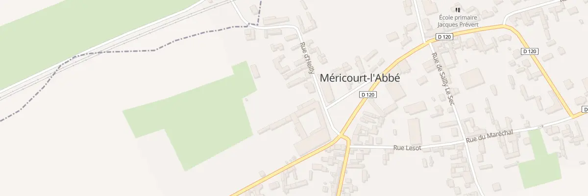 Plan du 1 Rue d’Heilly à Méricourt-l’Abbé