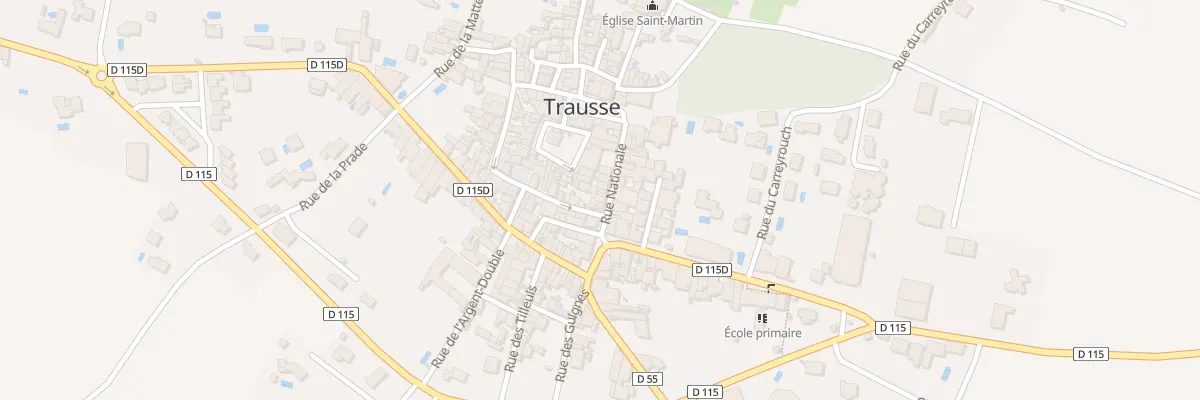 Plan du 3 Rue Nationale à Trausse