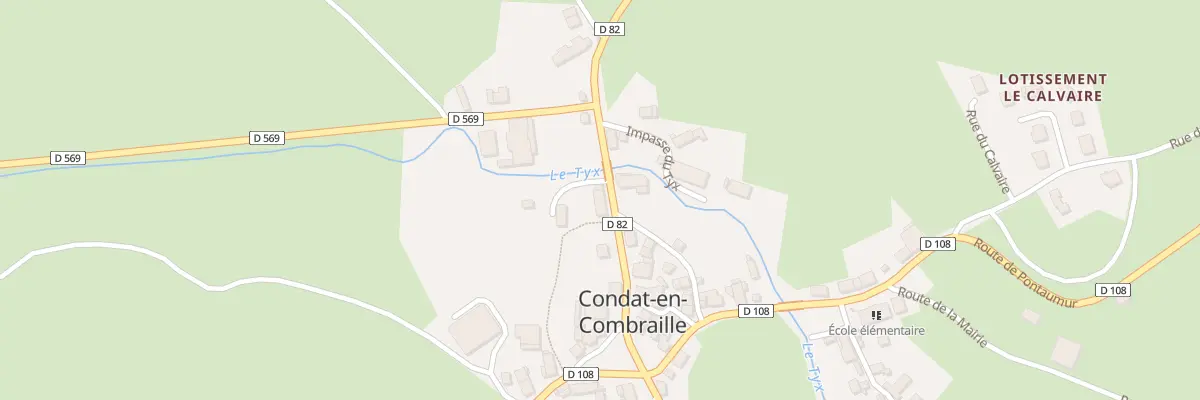 Plan du 5024 Le Bourg à Condat-en-Combraille